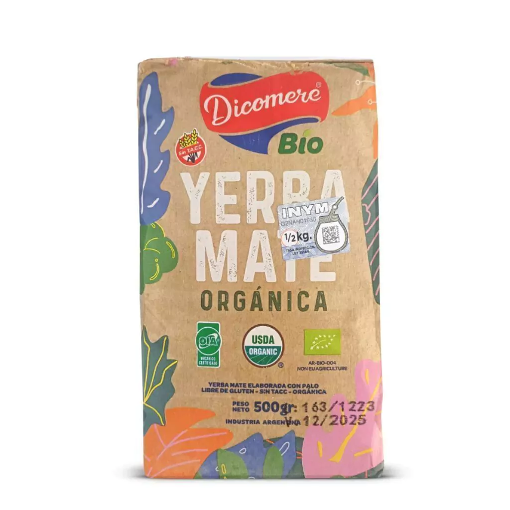 YERBA MATE ¨DICOMERE¨ ORGANICA BIO X 500 GR
