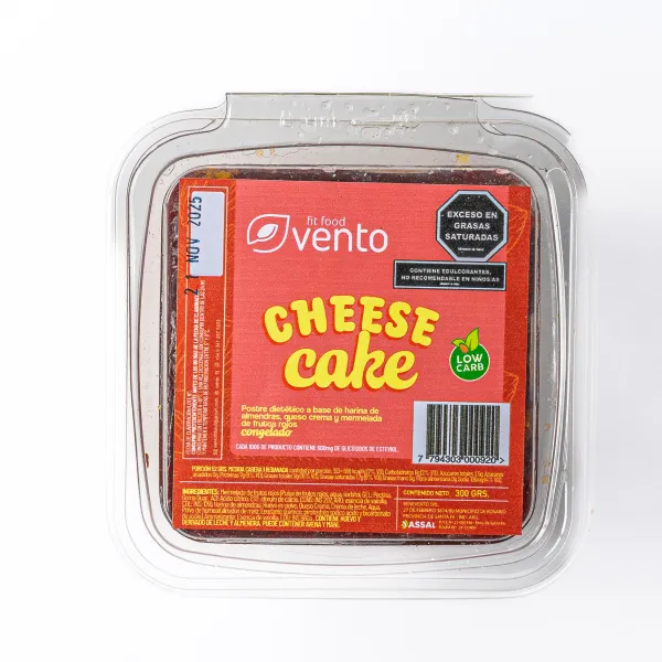 CHEESECAKE FRUTOS ROJOS KETO "VENTO" X 300GR