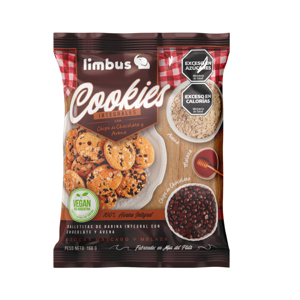 GALLETITAS "LIMBUS" CON CHIPS DE CHOCOLATE Y AVENA X 160GR