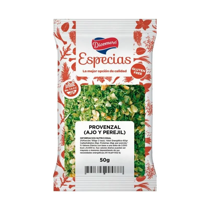 PROVENZAL "DICOMERE" LIBRE DE GLUTEN X 50 GR