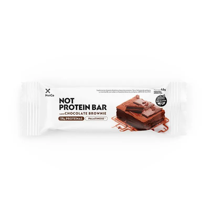 BARRA PROTEICA "NOT CO" CHOCOLATE BROWNIE X 45 GR