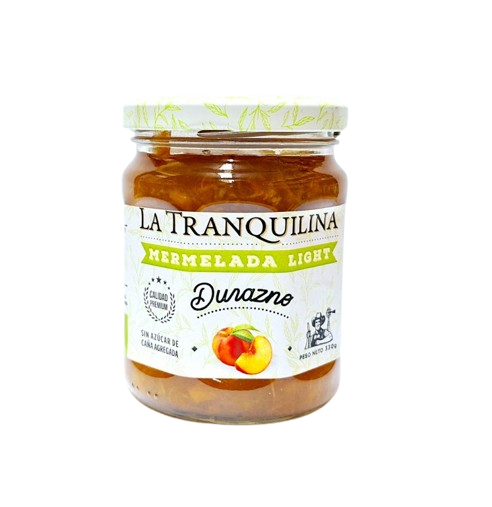 MERMELADA DE DURAZNO "LA TRANQUILINA" LIGHT X 330 GR