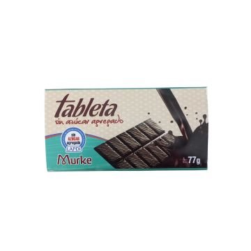 TABLETA DE CHOCOLATE "MURKE" SIN AZUCAR AGREGADO X 77 GR