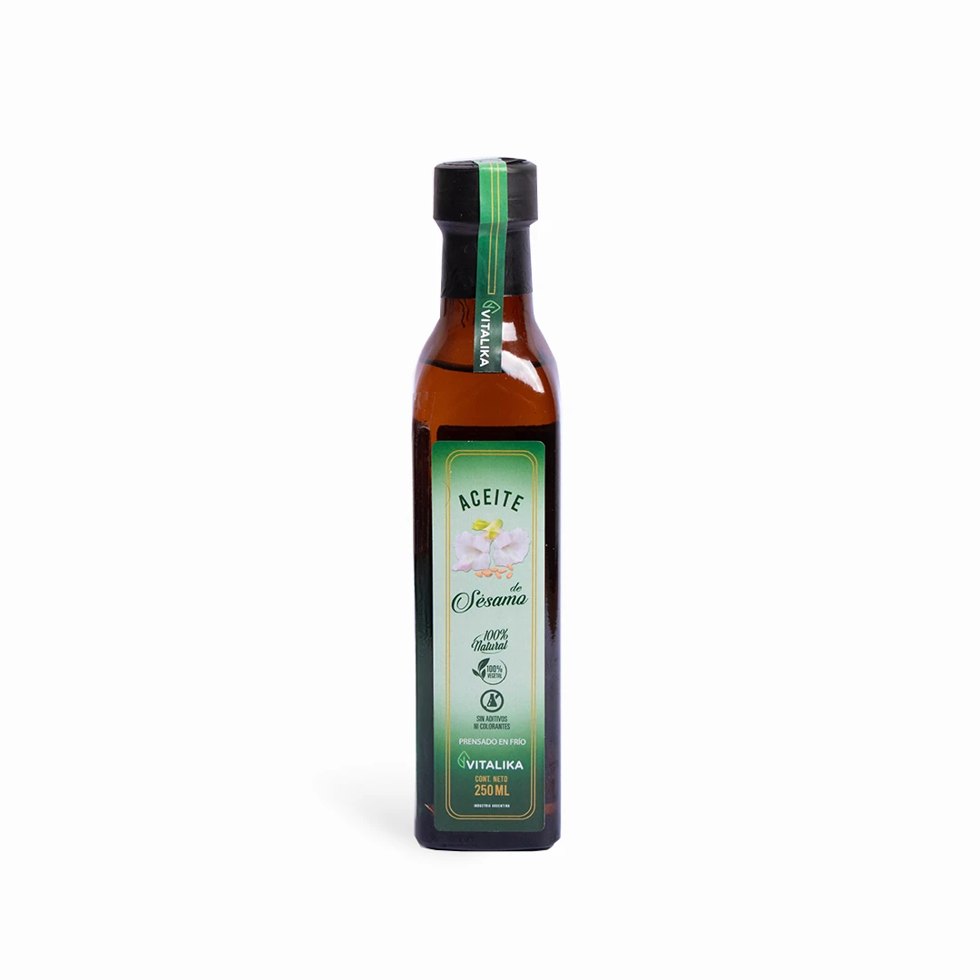 ACEITE DE SESAMO " VITALIKA" PRENSADO EN FRIO X 250 ML