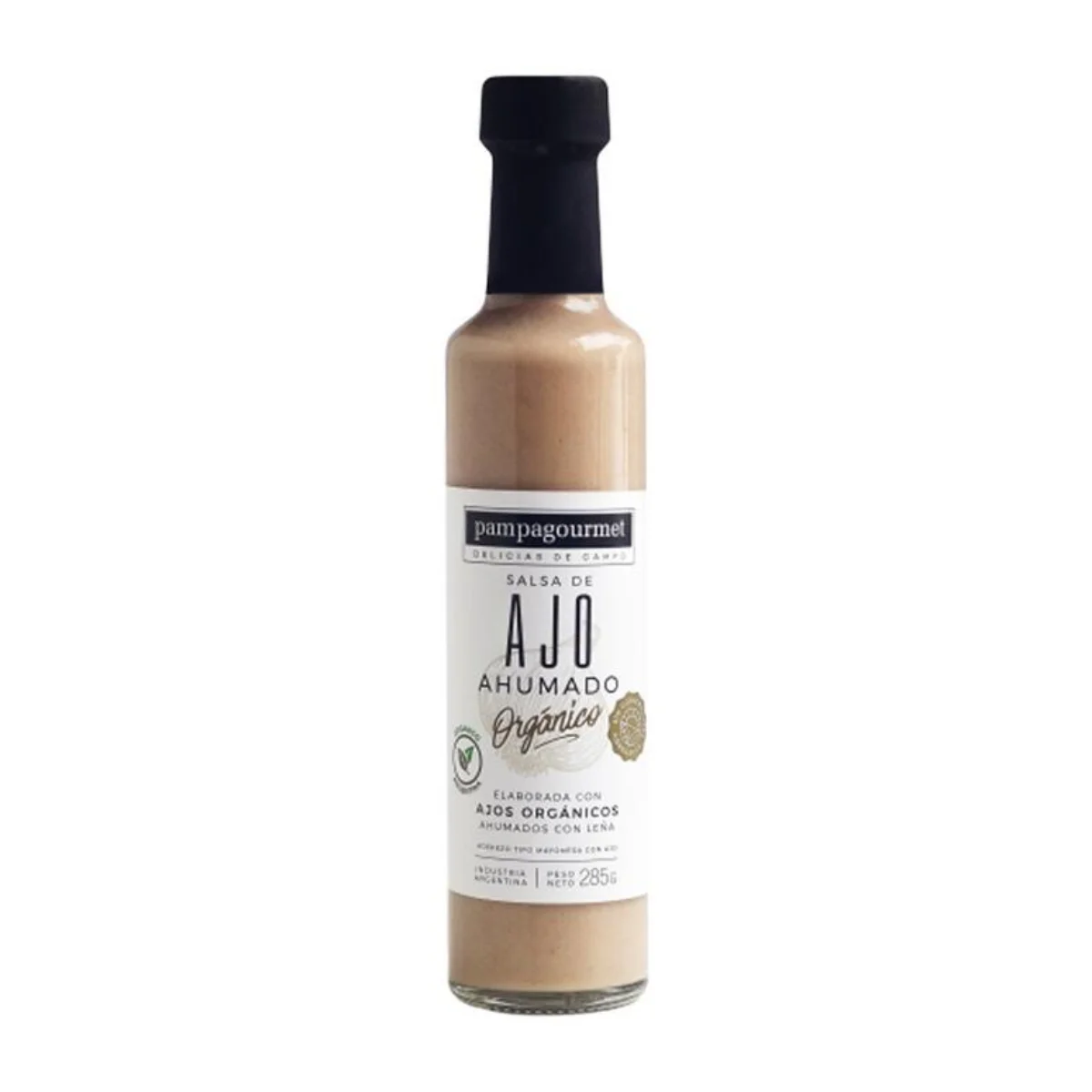 SALSA "PAMPA GOURMET" AJO AHUMADO ORGANICO X 250 ML