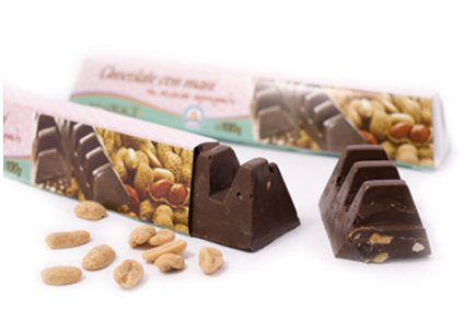 BARRA CHOCOLATE CON MANI "MURKE" SIN AZUCAR AGREGADO X 85 GR