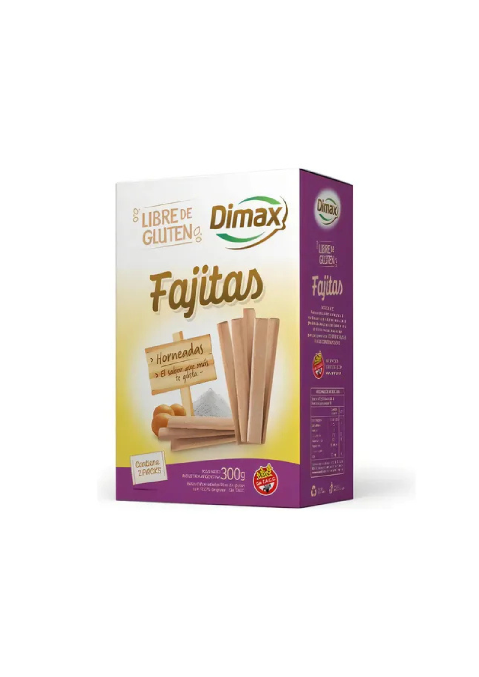 FAJITAS "DIMAX" SIN GLUTEN X 300 GR