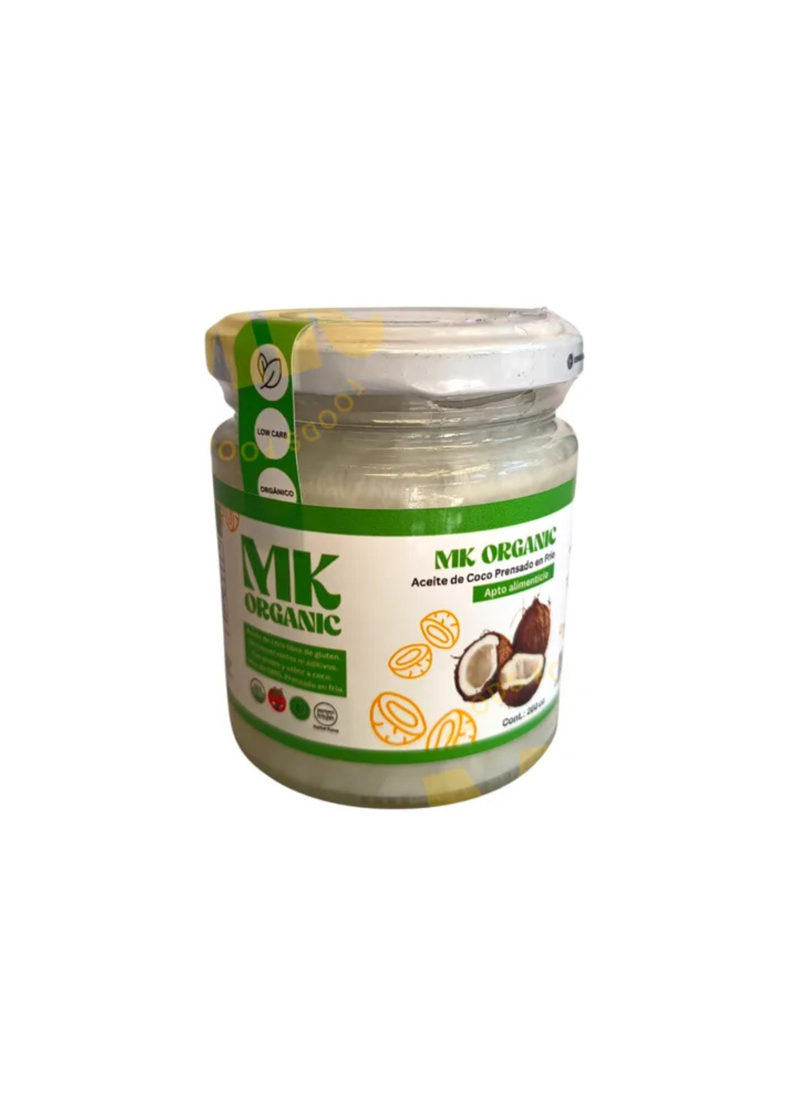 ACEITE DE COCO "MK ORGANIC" EXTRA VIRGEN X 200 CC