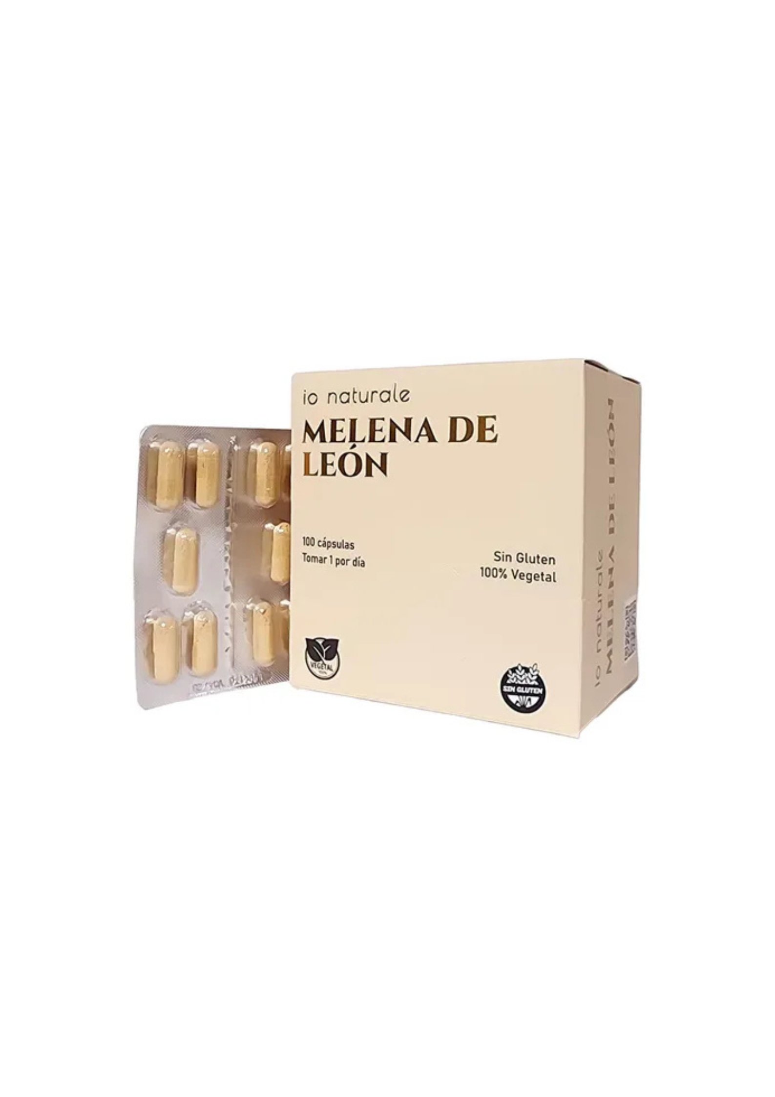 BLISTER MELENA DE LEON "IO NATURALE" X 10 CAPSULAS