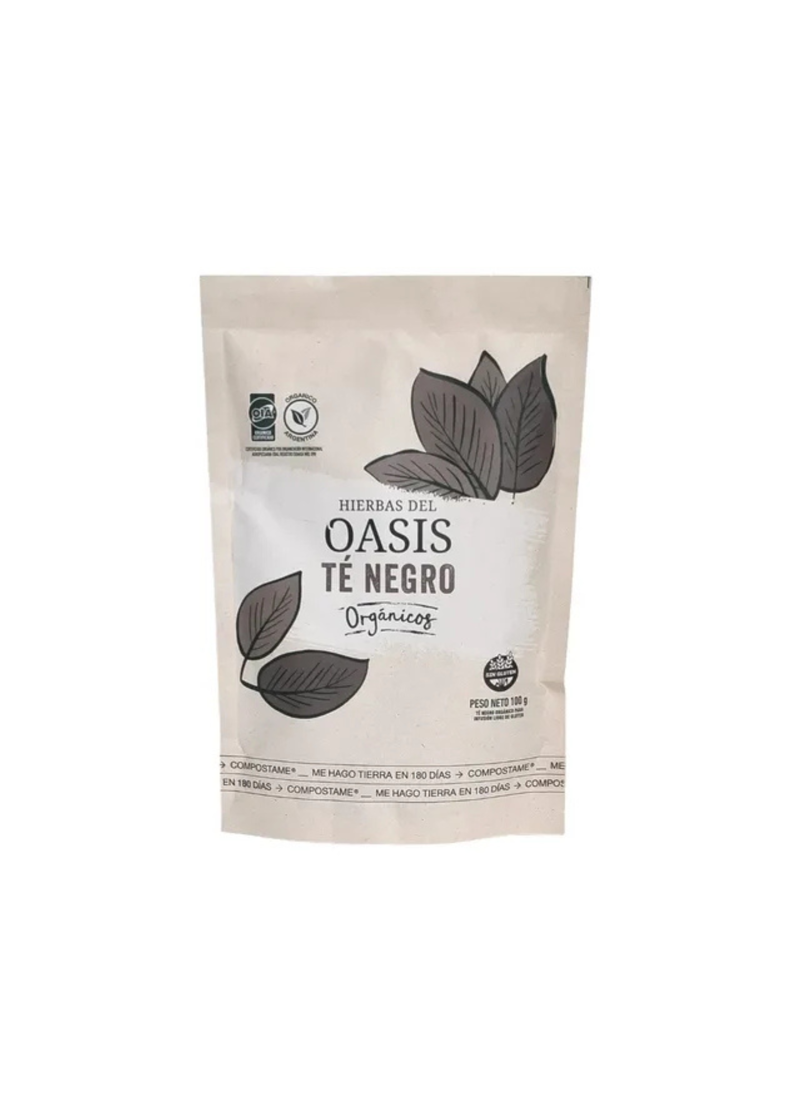 TE NEGRO EN HEBRAS "HIERBAS DEL OASIS" ORGANICO X 100 GR