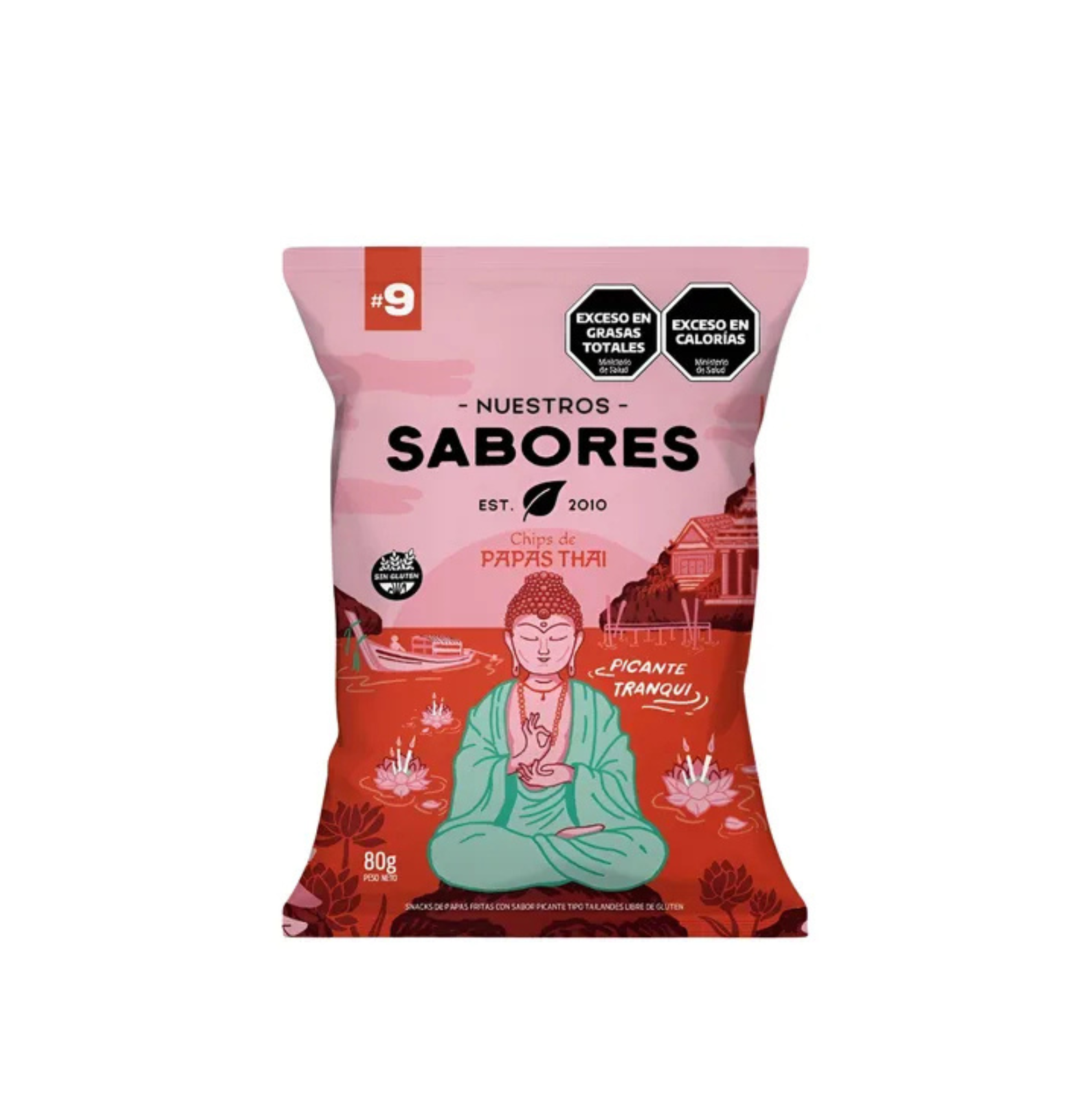 CHIPS "NUESTROS SABORES" DE PAPAS THAI X 80 GR