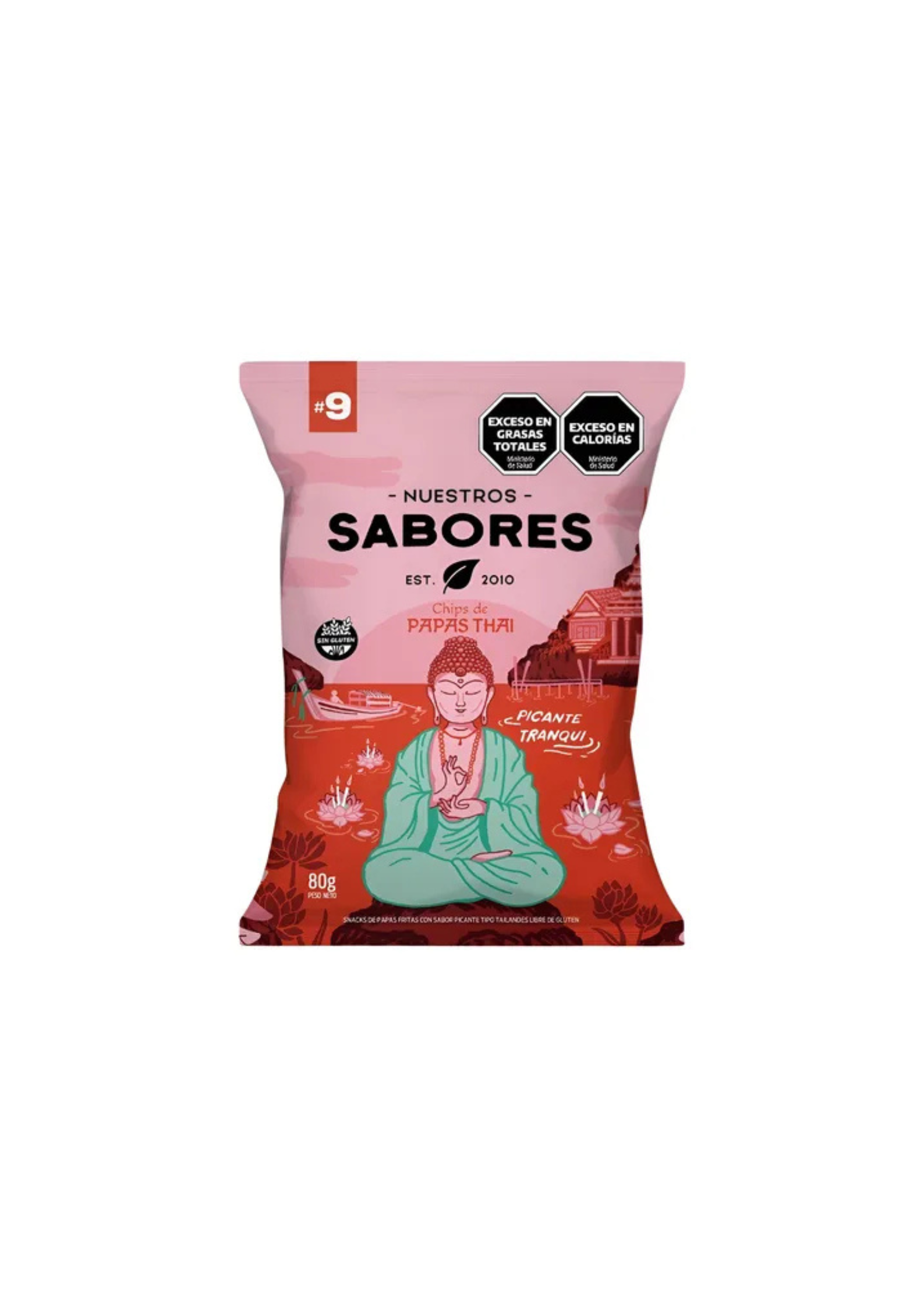 CHIPS "NUESTROS SABORES" DE PAPAS THAI X 80 GR