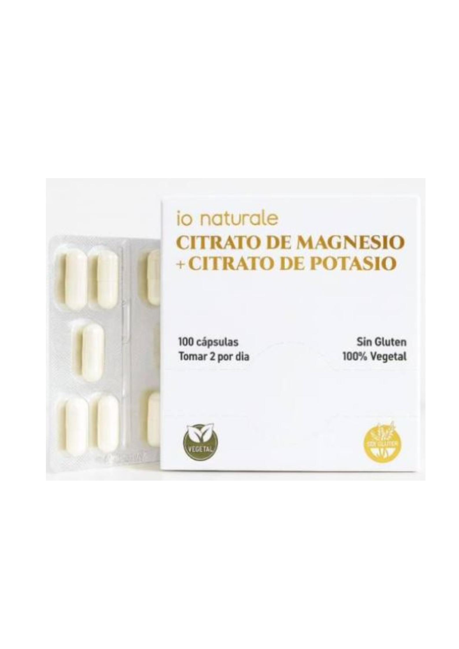 BLISTER CITRATO DE MAGNESIO Y POTASIO "IO NATURALE" X 10 CAPSULAS