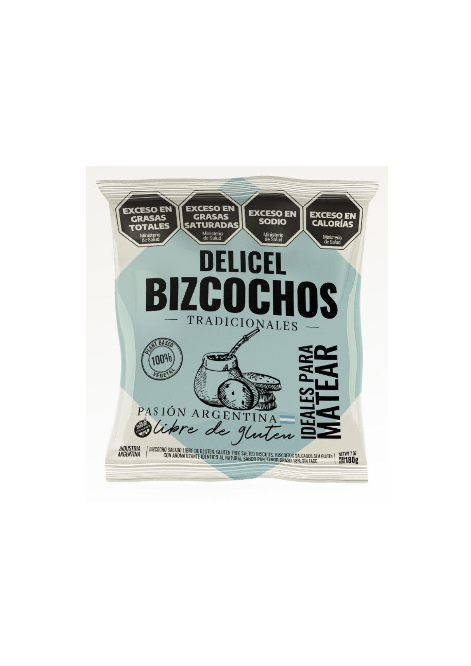 BIZCOCHOS SALADOS TRADICIONALES "DELICEL" X 180 GR