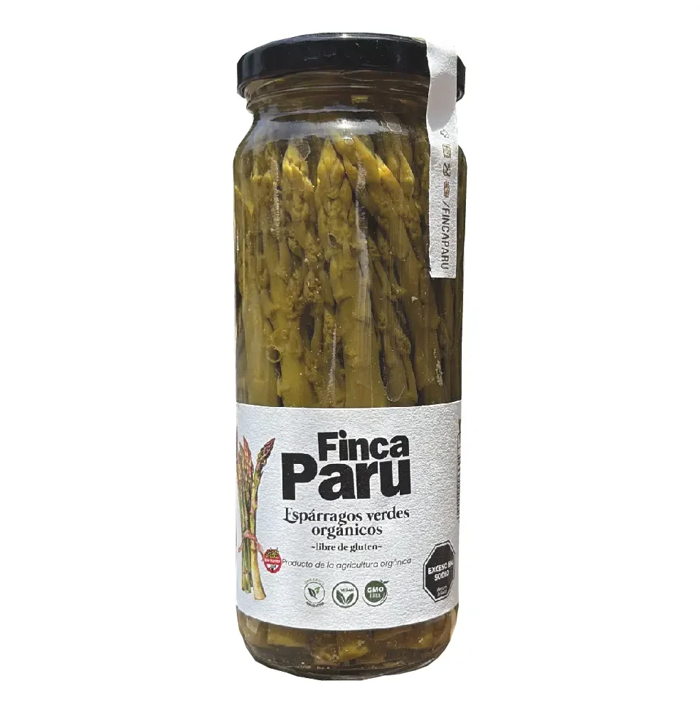 ESPARRAGOS VERDES "FINCA PARU" ORGANICOS X 330 GR