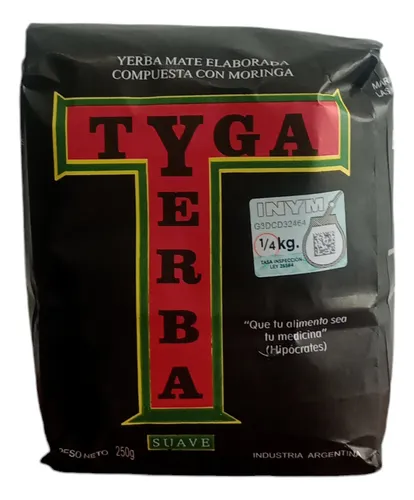 YERBA "TYGA" COMPUESTA CON MORINGA X 250 GR