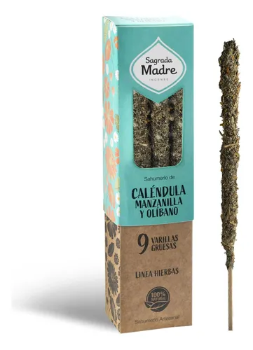 SAHUMADOR «SAGRADA MADRE» CALENDULA MANZANILLA E INCIENSO