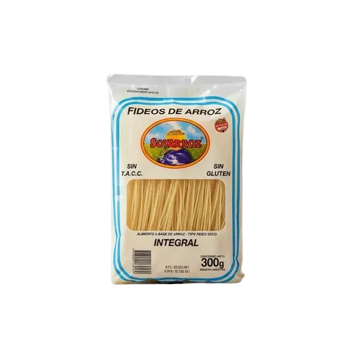 FIDEOS DE ARROZ "SOYARROZ " INTEGRALES X 300 GR
