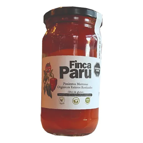 MORRONES ROSTIZADOS ORGANICOS "FINCA PARU" EN CONSERVA X 330GR