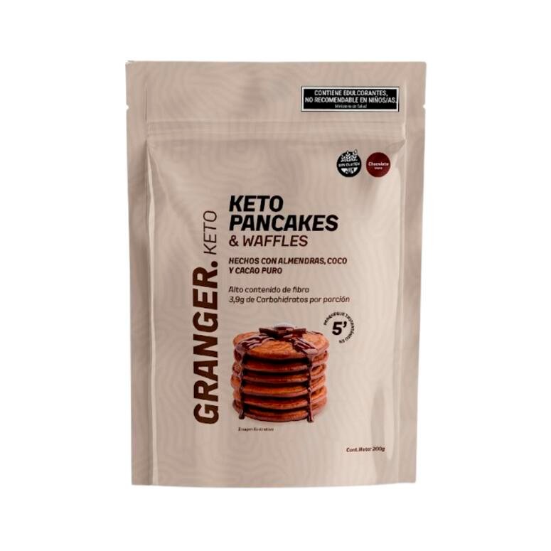 PREMEZCLA PANCAKES AND WAFFLES "GRANGER" CON ALMENDRAS Y COCO DE CHOCOLATE X 200GR