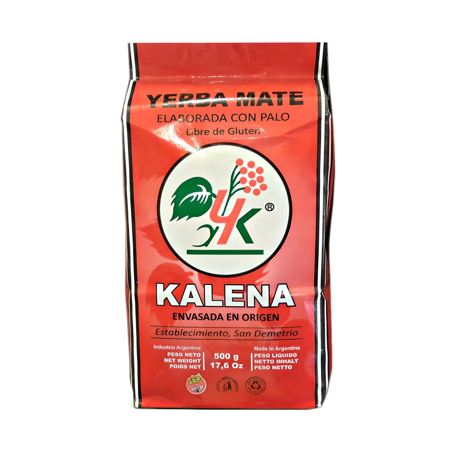 YERBA MATE "KALENA" ELABORADA CON PALO X 500 GR