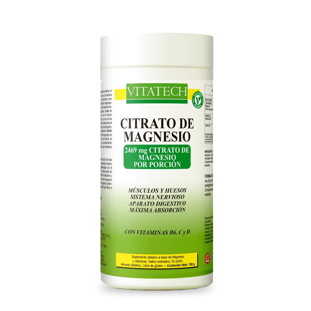 CITRATO DE MAGNESIO "VITATECH" X 180 GR