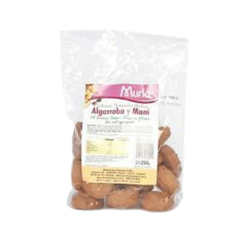 GALLETITAS "MURKE" ALGARROBA Y MANI X 250 GR