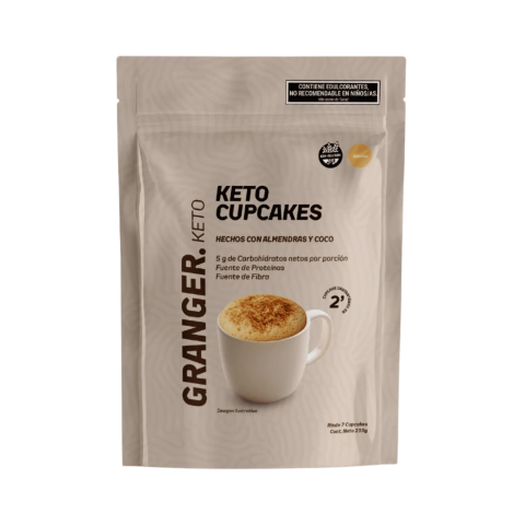 CUPCAKE KETO "GRANGER" SABOR VAINILLA X 210 GR