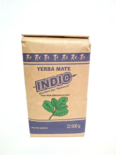 YERBA MATE "INDIO" AGROECOLOGICA SECADA A LEÑA X 500G