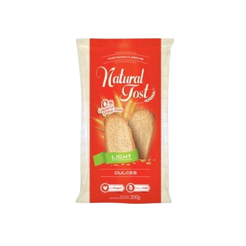 TOSTADAS DULCES "NATURAL TOST" LIGHT X 200 GR