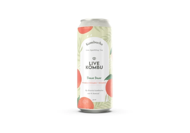 KOMBUCHA "LIVE KOMBU" FLOWER POWER X 473 ML