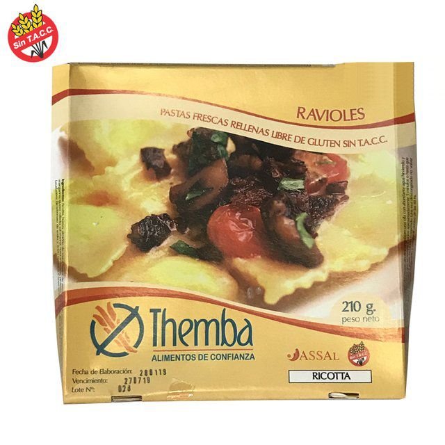 RAVIOLES "THEMBA" DE RICOTA X 210 GR