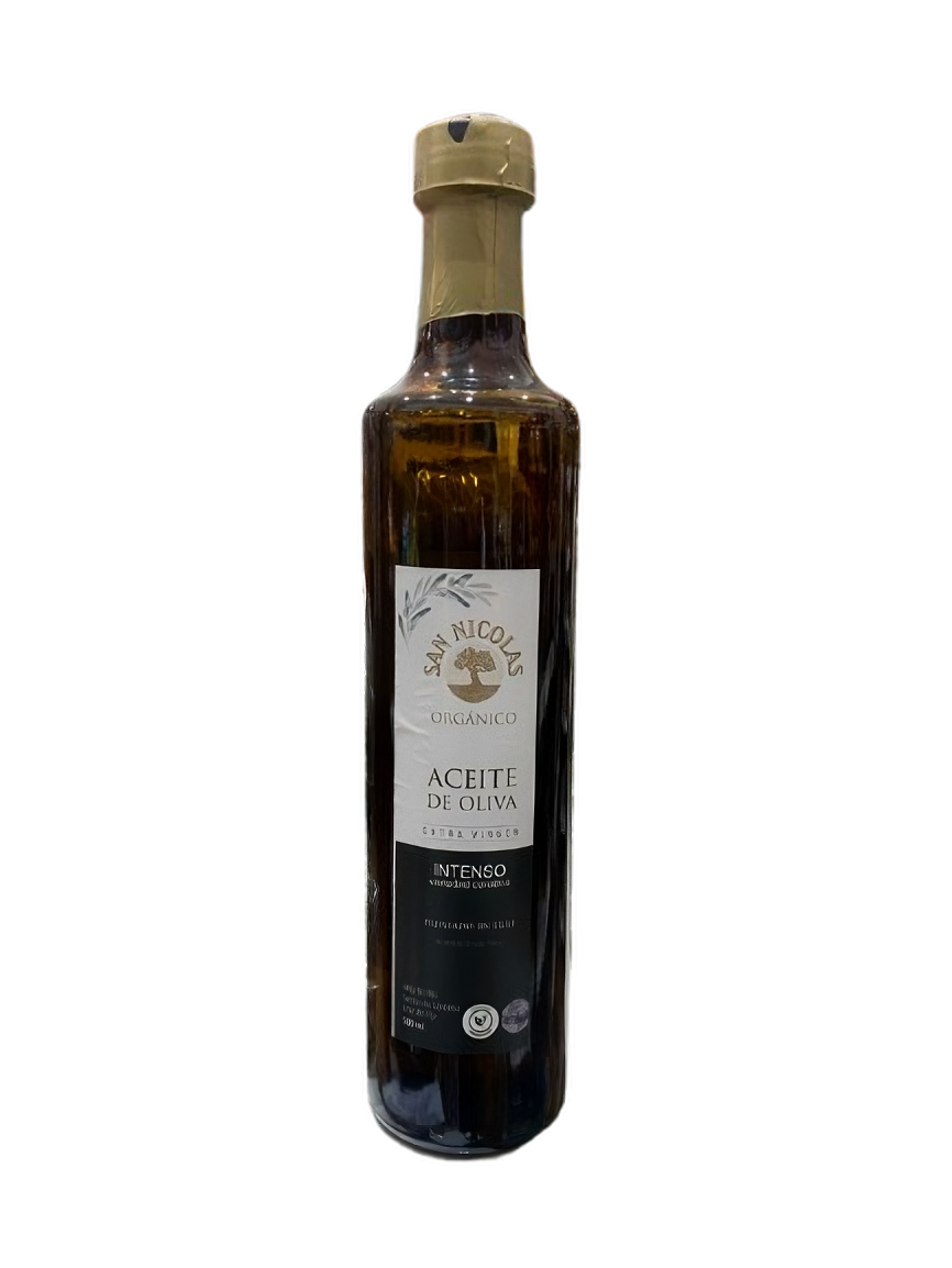ACEITE DE OLIVA ORGÁNICO "SAN NICOLAS" INTENSO X 500 ML