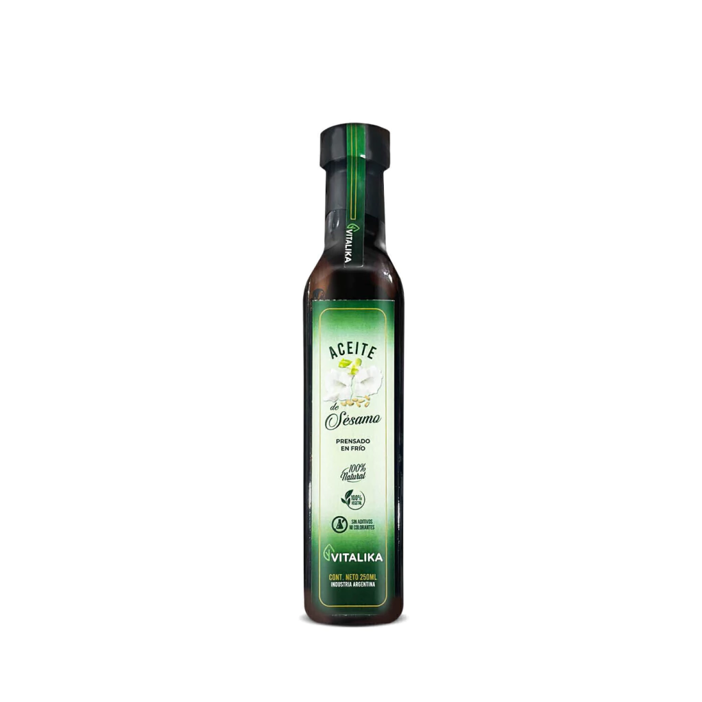ACEITE DE SESAMO " VITALIKA" PRENSADO EN FRIO X 250 ML