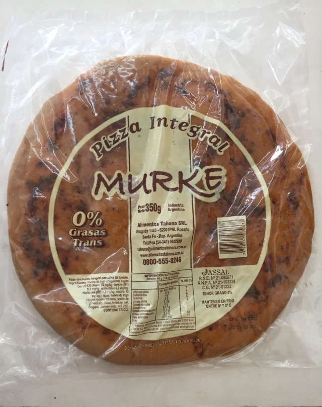 PREPIZZA INTEGRAL "MURKE" X 350GR