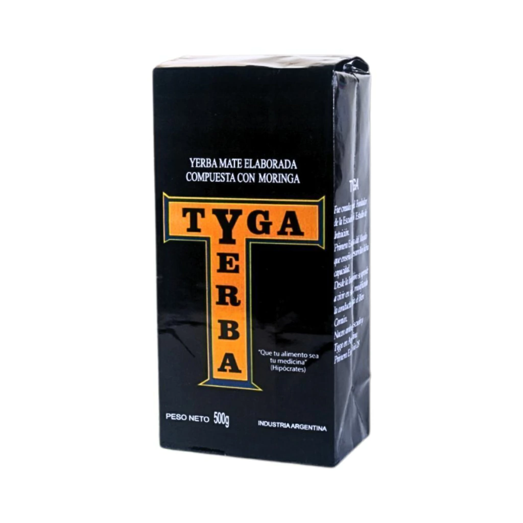 YERBA "TYGA" COMPUESTA ELABORADA CON MORINGA X 500 GR