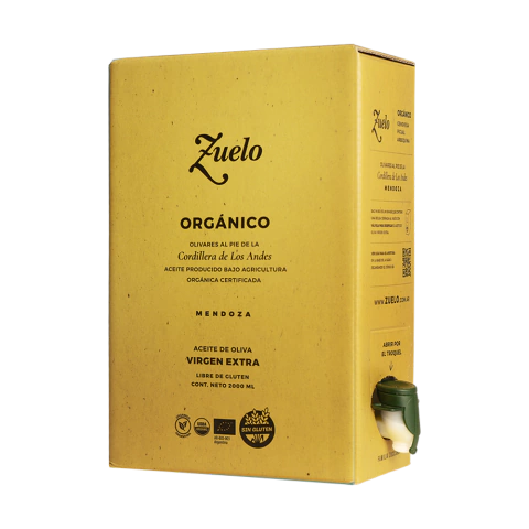 ACEITE DE OLIVA "ZUELO" ORGANICO BAG IN BOX X 2 LT