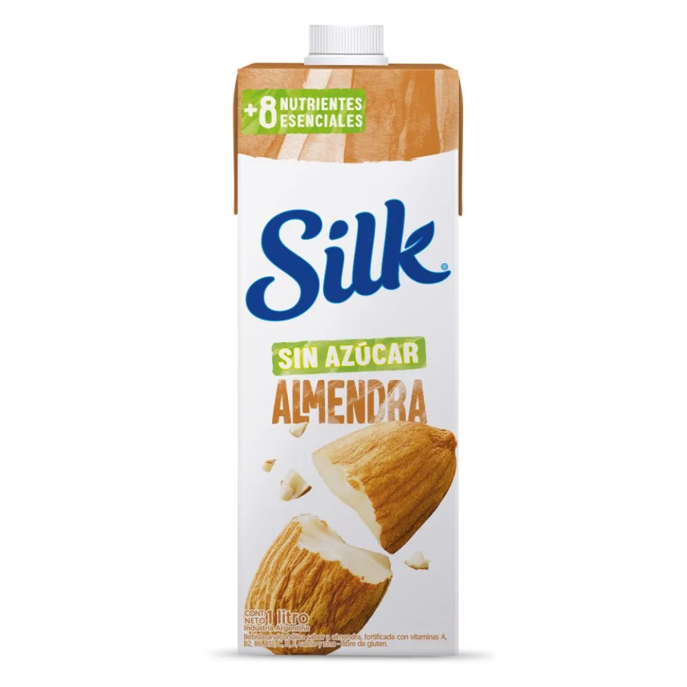 LECHE DE ALMENDRAS "SILK" SIN AZUCAR X LT