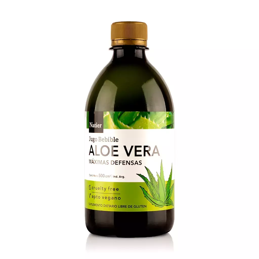 ALOE VERA «NATIER» JUGO BEBIBLE MAXIMAS DEFENSAS X 500 ML