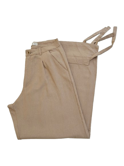 PANTALON DE LINO "GUAINA DEL SUR" BEIGE M