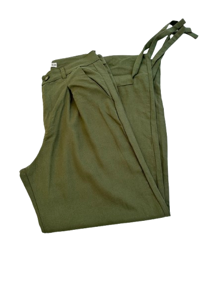PANTALON DE LINO "GUAINA DEL SUR" VERDE S