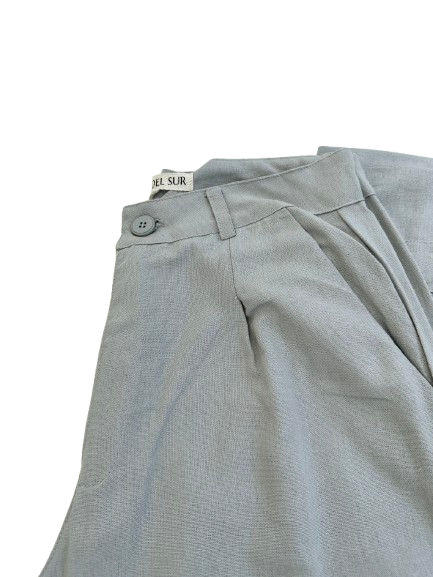 PANTALON DE LINO "GUAINA DEL SUR" GRIS PERLA L