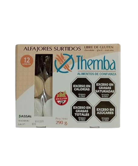 ALFAJORES "THEMBA" SURTIDOS SIN TACC X 12