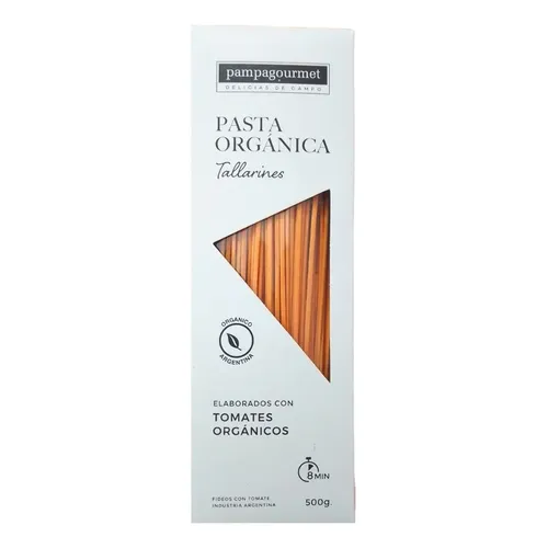 PASTA ORGANICA "PAMPAGOURMET" TALLARINES TOMATE X 500 GR