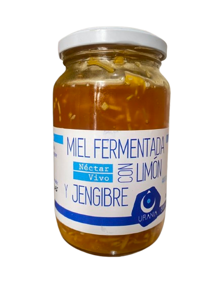 FERMENTADOS "URANIA" MIEL CON LIMON Y JENGIBRE X 400 GR