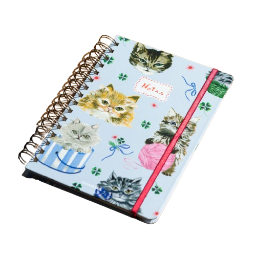CUADERNO GATITOS "MONOBLOCK" A5 RAYADO