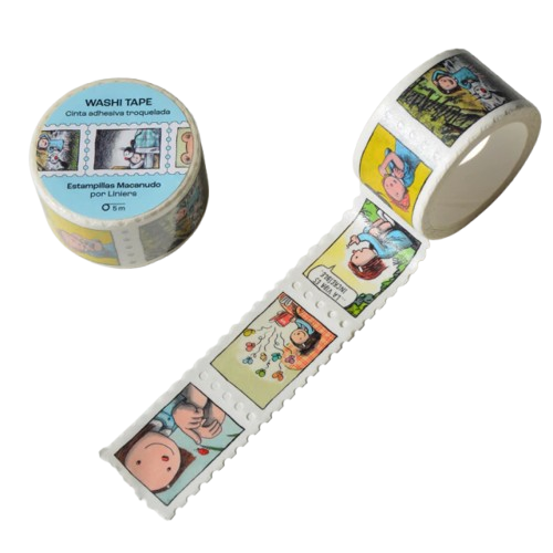 WASHI TAPE "MONOBLOCK" ESTAMPILLAS MACANUDO
