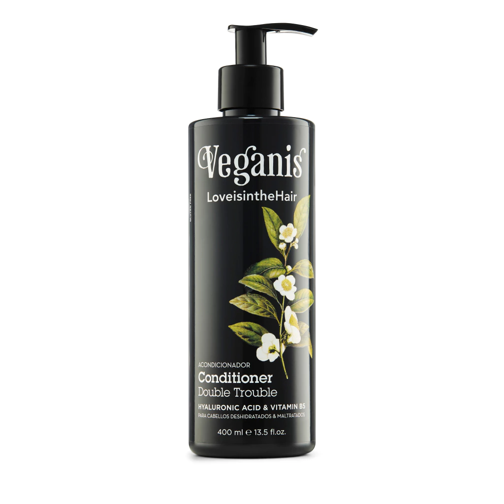 ACONDICIONADOR "VEGANIS" DOUBLE TROUBLE CON ÁCIDO HIALURÓNICO X 400ML