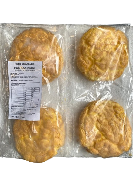 PAN NUBE KETO «KETO CEBALLOS» FREEZADO X 8U