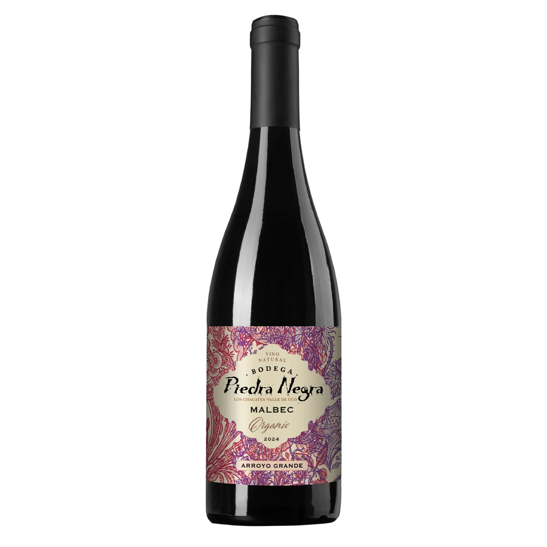 VINO ORGANICO "PIEDRA NEGRA" MALBEC X 750
